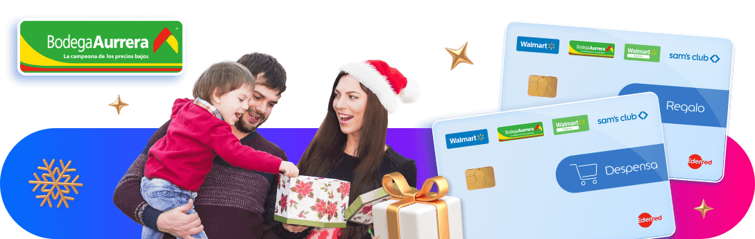 Incentiva a tu talento esta Navidad y Fin de Año con tarjetas de Despensa y Regalo Aurrera de Grupo Walmart