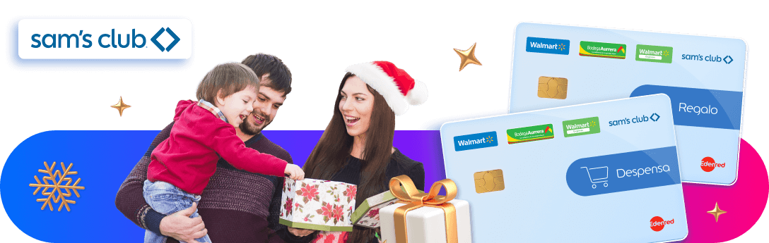 Incentiva a tu talento esta Navidad y Fin de Año con tarjetas de Despensa y Regalo Sam's Club de Grupo Walmart