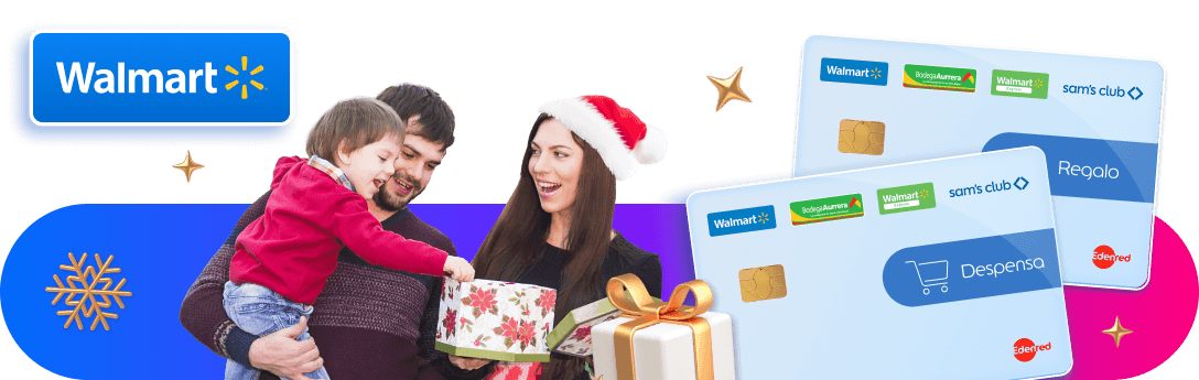 Incentiva a tu talento esta Navidad y Fin de Año con tarjetas de Despensa y Regalo Walmart
